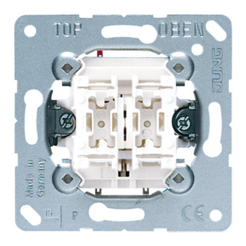 Механизм выключателя 2-клавишного кнопочного JUNG Коллекции JUNG, скрытый монтаж