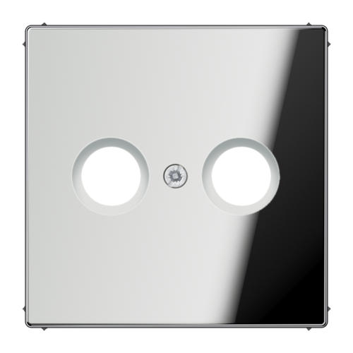 Накладка на розетку телевизионную JUNG LS METAL, хром