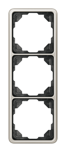 Рамка 3 поста JUNG CD 500, платина