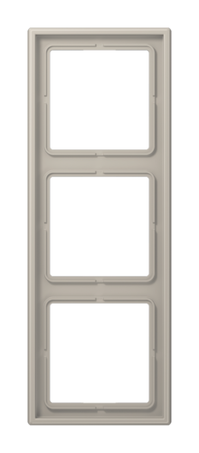 Рамка 3 поста JUNG LS METAL, благородная сталь