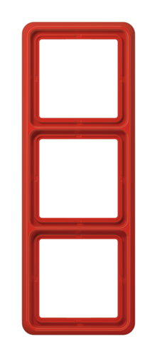 Рамка 3 поста JUNG CD 500, красный