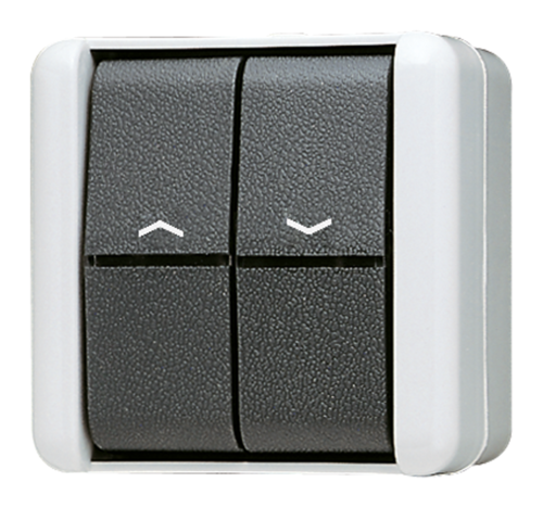 JUNG Выключатель управления жалюзи для накладного монтажа IP44