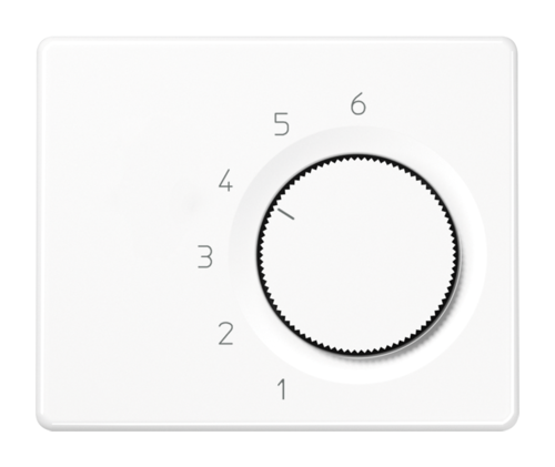JUNG SL 500 Белая Накладка термостата комнатного (мех TR236U, TR246U)