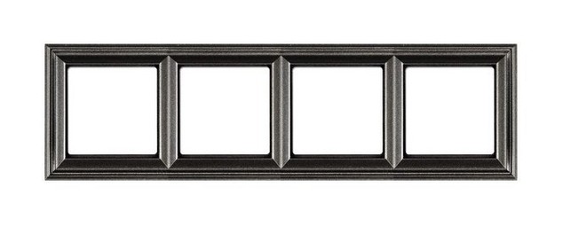 Рамка 4 поста JUNG ECO PROFI, антрацит