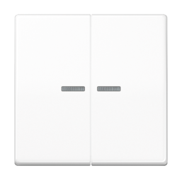 Клавиша двойная с линзами JUNG AS 500, белый