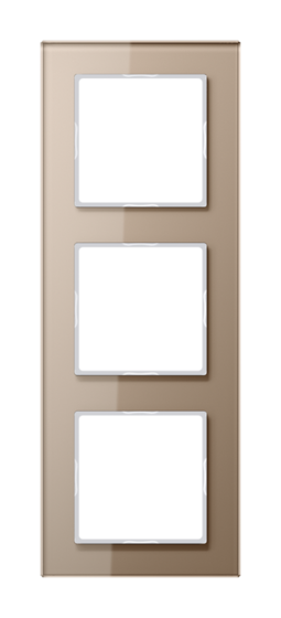 Рамка 3 поста JUNG A CREATION, шампань