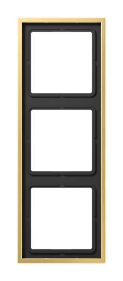 Рамка 3 поста JUNG LS METAL, латунь