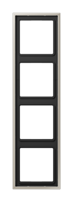 Рамка 4 поста JUNG LS METAL, стальной