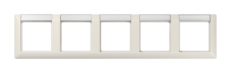 Рамка 5 постов JUNG AS 500, горизонтальная, слоновая кость