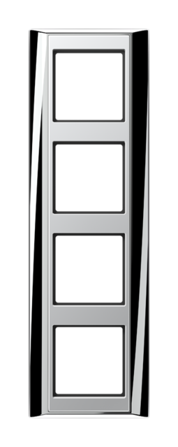 Рамка 4 поста JUNG A PLUS, хром