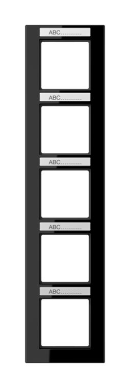 Рамка 5 постов JUNG A CREATION, черный