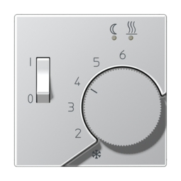 Накладка на термостат JUNG LS METAL, алюминий