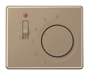 JUNG SL 500 Бронза Накладка термостата комнатного с выключателем (мех TR231U, TR241U)