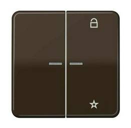 Накладка на жалюзийный выключатель Jung, коричневый, CD1701BR